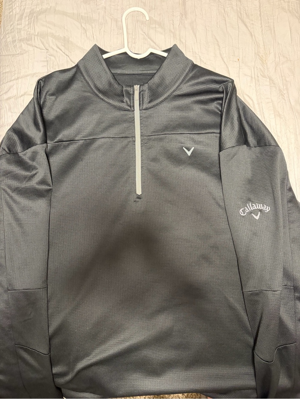 Callaway Black Quarter-Zip Performance Pullover 4XLT